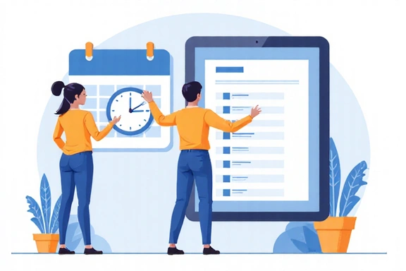 Naptár ikon és online foglalás szimbólumok